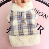 Собачья одежда осень и зимняя плюшевая бим -бим Бомекия маленькая собачья домашняя кошка может потянуть толстую хлопковую одежду