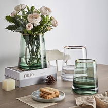 Xin Yien Nordic Phnom Penh hand-blown colored glass vase hydroponic flower set hotel decoration home decoration