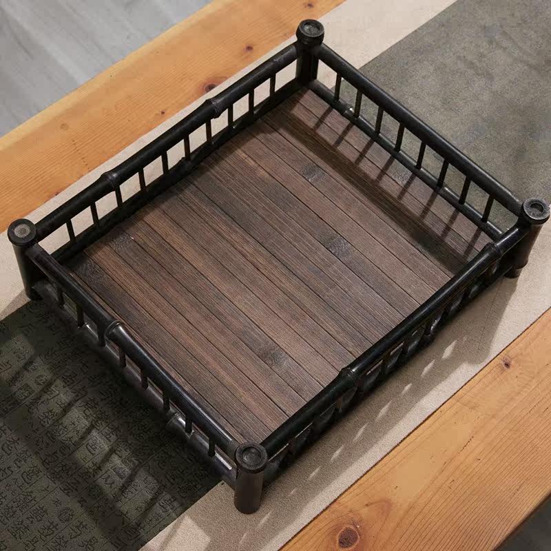 Day Style Purple Bamboo Cup Nursery Insulation Cup Cushion Bamboo Cup Shelf Tea Nursery Tray Tea Set Tea Tray Tea Tray Teapot Teapot Accessories