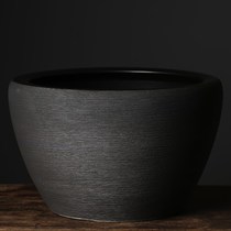 Jingdezhen Ceramic fish tank lotus flower cylinder office Living room swing piece Water-cylinder courtyard Large-cylinder raised brocade carp-cylinder turtle cylinder