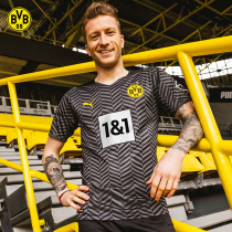Dortmund BVB great bumblebee 21 22 new season away fan version jersey short sleeve football suit