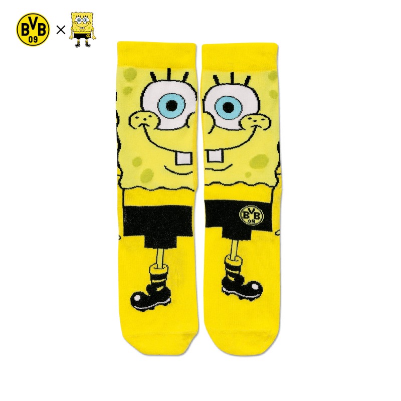BVB Dortmund Great Bumblebee Football Sports Sponge Baby Joint Cylinder Socks Series Sports Socks men and women
