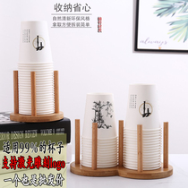 Nanzhu Cupshelf Desktop Drinking Fountain Milk Tea Coffee Shop Disposable Cup Holder for commercial domestic storage rack