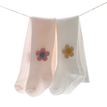 Baby leggings spring and autumn thin pure cotton large PP childrens outer wear spring and summer baby one-piece western style girls pantyhose