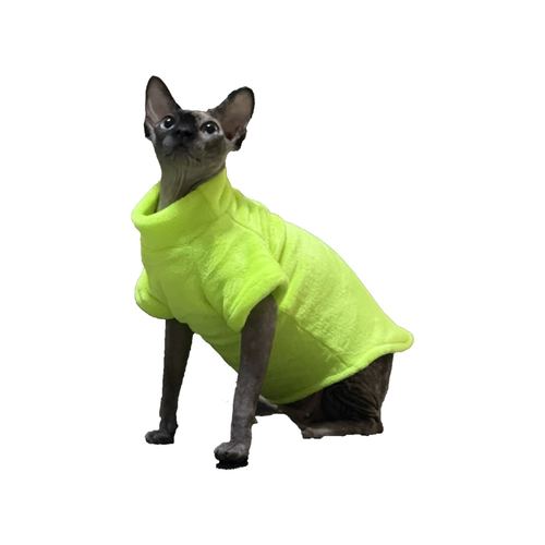 Одежда для кошачьей кошки в зимнем двойном двойном грунке фланелевая водолаз