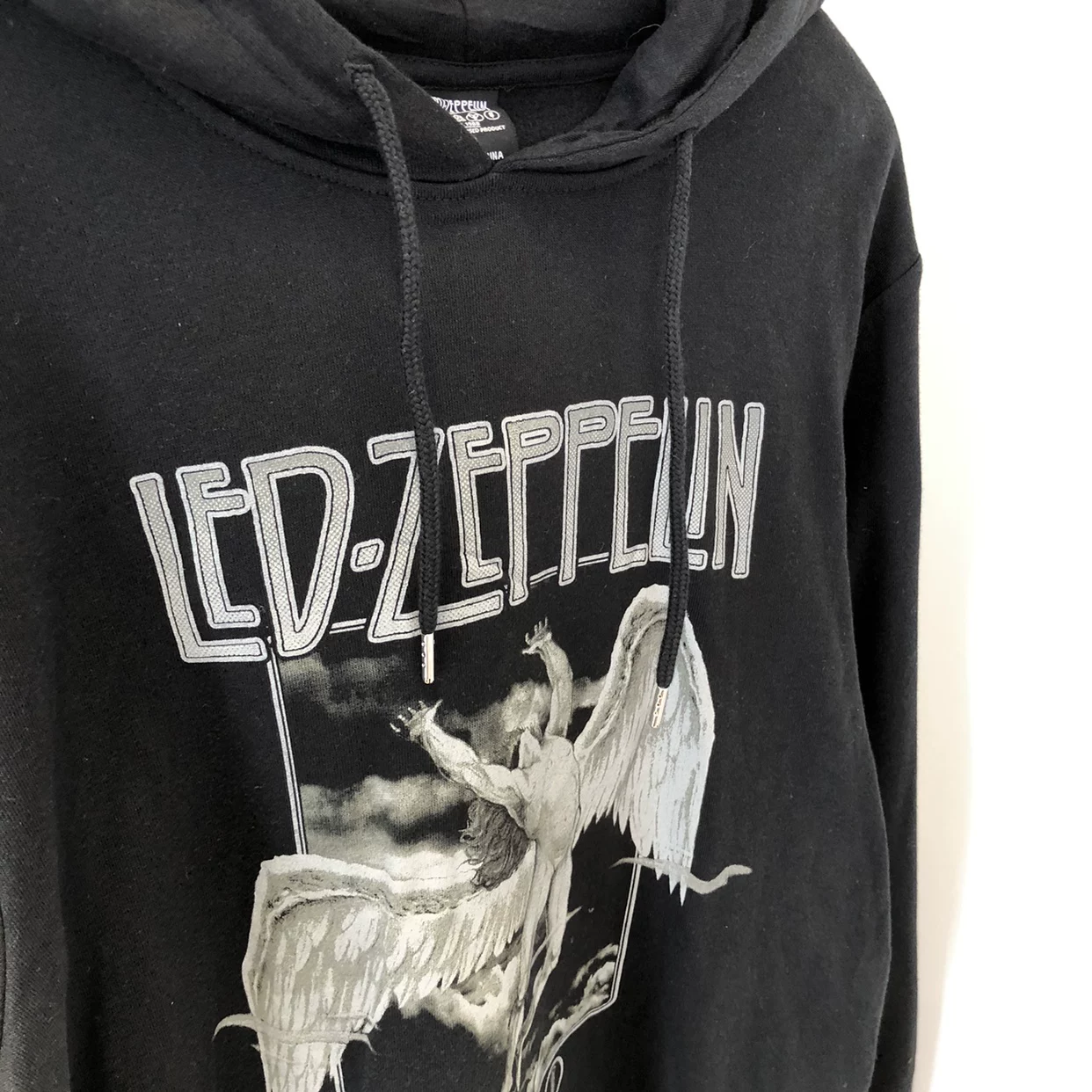 Европейский и американский мужской толстовка-худи с прямой печатью Led Zeppelin Led Zeppelin Metal Rock
