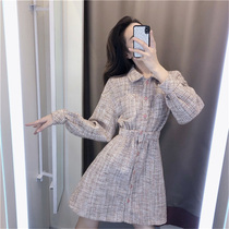 (Pet powder welfare) light luxury Lady small fragrant wind dress new autumn temperament high-end slim skirt