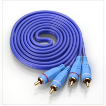 Double Lotus Flower Head Two-to-Two Audio Line Red White Lotus Computer Acoustic Speaker Connection Line