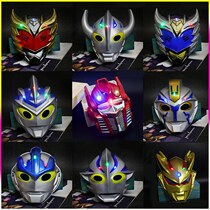 Silicone mask headgear Ottmann Syrou aub Galaxy suit children Luminous Toy Boy Transformers