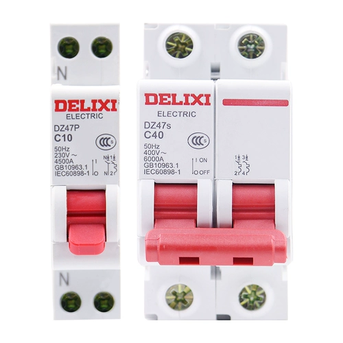 Delixi DZ47S Air Switch 1p Дом Пустой 3P Small Broken Disker 2p Три фаза 100А Общая электрическая затвора 63a