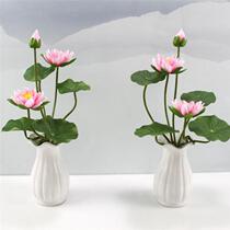 Flowers for Buddha Flowers for Buddha Buddha Buddha Lotus Fittings Fake Flower Fake - Flower Fabric Fashion Household Decoration Flowers