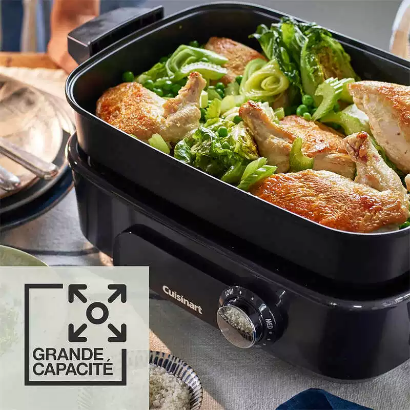 Германия покупает CuisInart Многофункциональная мультиварка GRMC3E 5-в-1 Паровой паровой многофункциональный горшок
