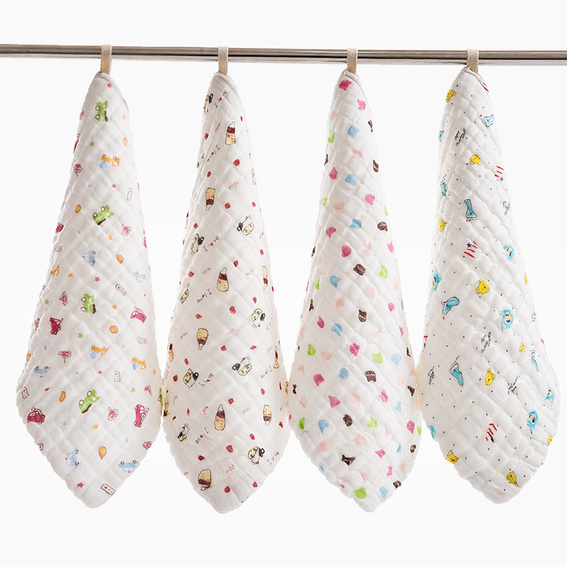 12 floors of gauze towel baby newborn ultrasoft baby wash towel Japanese bath towel towel 3 pieces