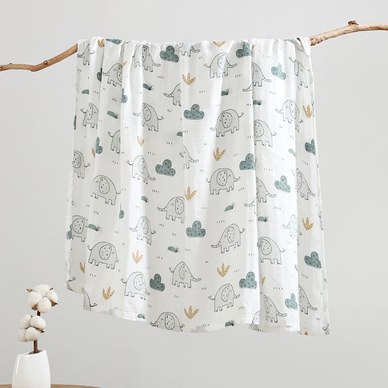 Baby gauze bamboo cotton summer cold carpet ice wire summer baby children summer cover thin list cold blanket