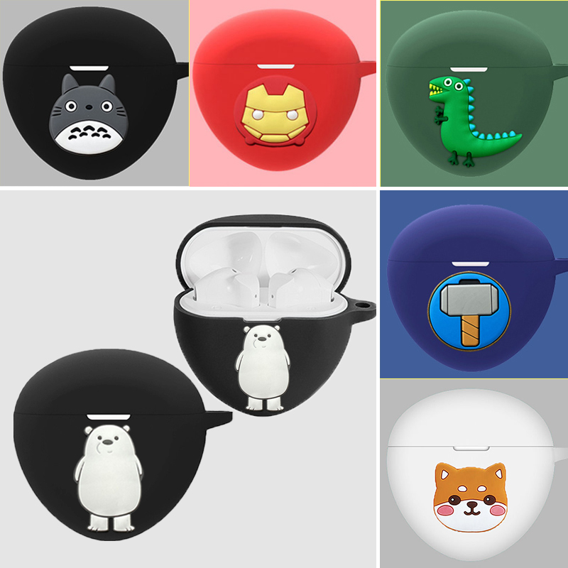 Comber X6 protective sleeve cartoon anti-fall Markers Bluetooth headphone silicone protective shell male and female JAPAN X6 headphone set ultra-thin X6 headphone charging case warehouse softshell case cashier with bag earcap