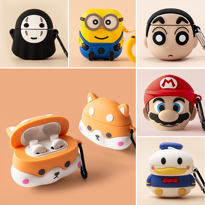 Xiaomi air2s Bluetooth true wireless headphone protective sleeve 2nd generation air 2s charging bin case silicone softshell air2 cartoon Cartoon Cute Ari Anti-Fall Protection Shell Creativity Male And Female Tide Card Fashion