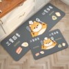 Kitchen diatom mud floor mats, non-slip and oil-proof floor mats, wipeable wash-free carpets, water-absorbent, waterproof and moisture-proof floors