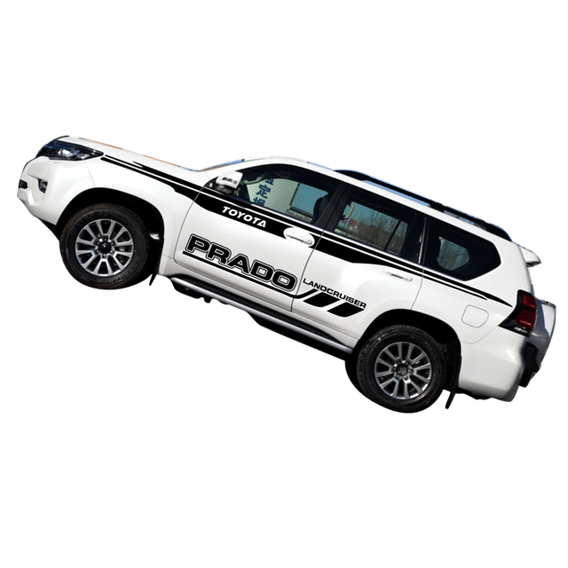 Suitable for Toyota Prado body color strips to decorate car waistline stickers with large letter car stickers