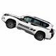 Suitable for Toyota Prado body color strips to decorate car waistline stickers with large letter car stickers