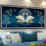 Современный праздничнный лебедь ручной работы, простой и элегантный дизайн, 2020, с вышивкой