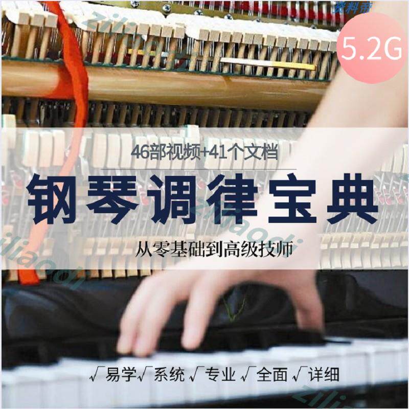Piano Tuning Film teaching Cheng Vi repair Technology Lawyers tuning maintenance Maintenance of zero Basic Self-study Grand set
