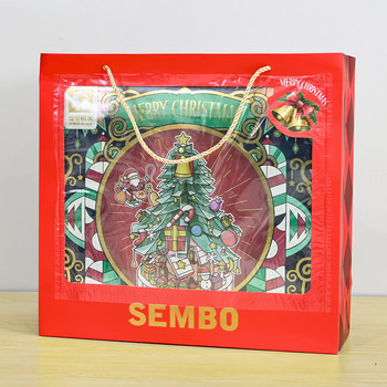 Winter Limited Edition Gift Christmas Tree Melody Park Music Box Small Particle Assembly Fun High-Quality Building Block Toy for Girls