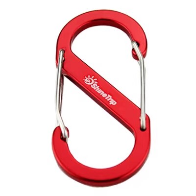 S-Shaped Carabiner, Thickened, Large, Outdoor, Double-Way, S-Hook, Hook, Backpack, Multi-Functional, Stainless Steel, Mini Strap