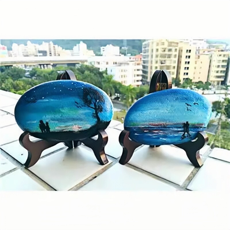 Stone Painting Stand, Plate Holder, Solid Wood Display Stand, Ornament Small Base, Pebble Pu'Er Tea Rack, Tea Cake Stand Stone Painting Stand, Plate Holder, Solid Wood Display Stand, Ornament Small Base, Pebble Pu'Er Tea Rack, Tea Cake Stand