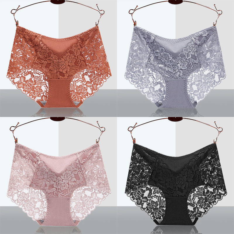 Lace mid-waist underpants female pure cotton bacteriostatic crotch Hip Lady Love Flirting sexy Phantom 2022 New Fashion