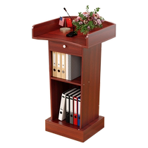 Podium speaking platform simple and modern welcome desk reception desk shopping guide desk consulting desk host desk emcees desk lectern