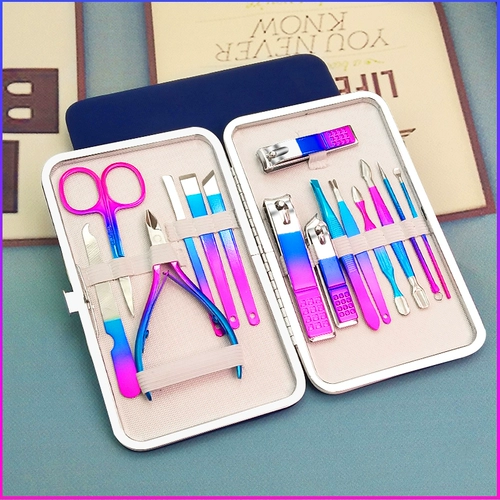 Комплект для домашнего использования для ногтей, маникюрные кусачки, отшелушивающий набор маникюрных инструментов для маникюра, делается под заказ