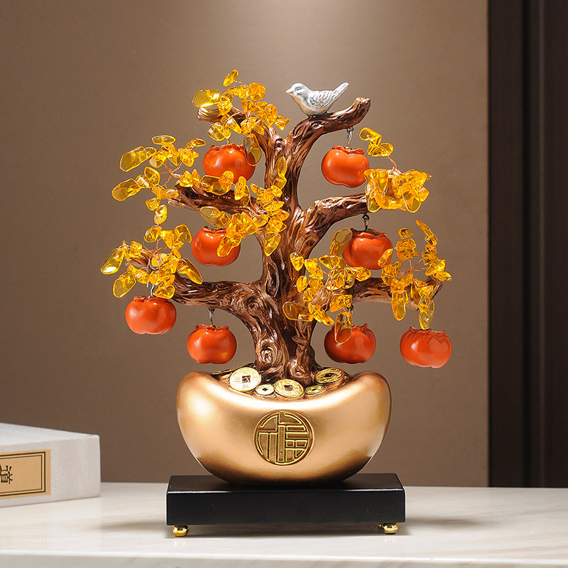 Things to do with Ruyi's fortune and fortune Yuan treasure fortune and trees swing piece New Chinese Xuanguan Wine Cabinet Office Jo Relocation New Residence Gift-Taobao