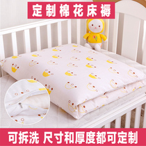 Baby mattress Pure cotton flower four seasons universal baby small bedding Newborn mattress pad kindergarten mat customization