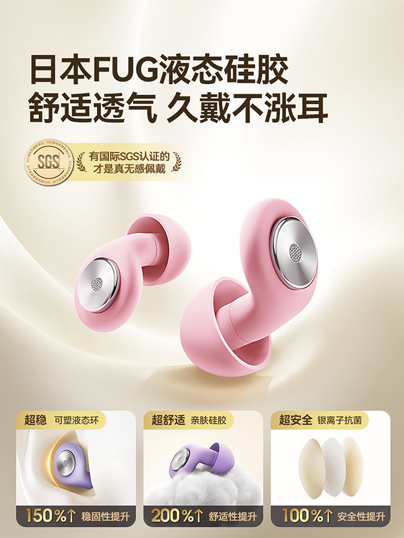 Earplugs for Sleeping, Super Soundproof, Does Not Hurt the Ears, Silent, Dormitory Study, Anti-Noise, Snoring Artifact
