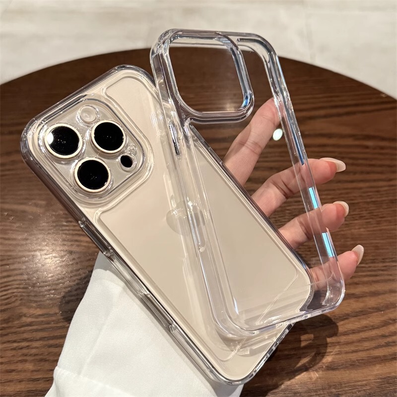 Suitable for Apple 16 Pro Max Phone Case, High-Transparency Acrylic, New iPhone 17, 15 Pro Transparent, 14 Pro Premium Feel, 13 Full Coverage Anti-Drop, 12 Unisex, 11 Ultra-Thin Plus Silicone Case