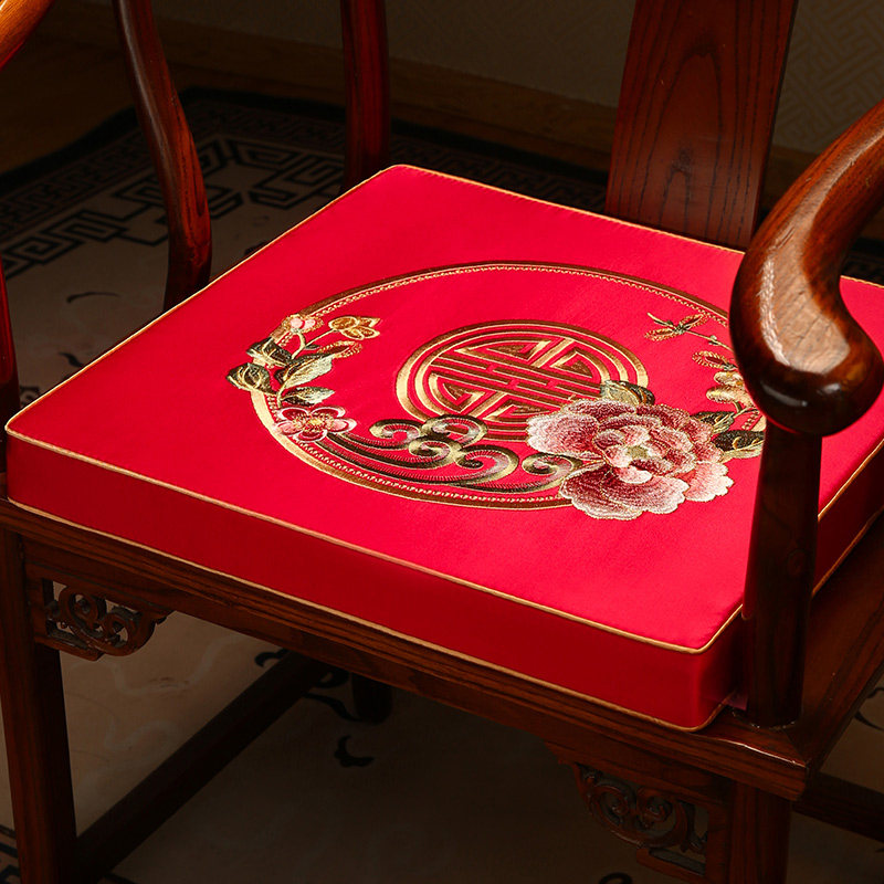 Chinese style mat chair cushion latex cushion upscale red wood solid wood sofa dining table lap chair too-chair cushion chair cushion