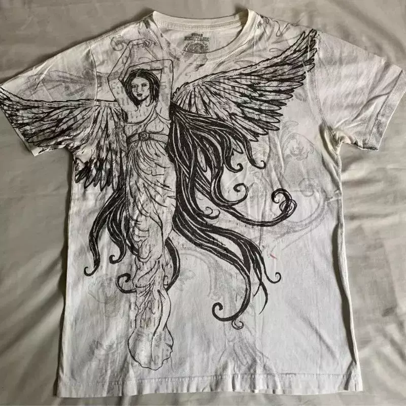 Футболка Sy2k oversized с графическим принтом, мужская в стиле 2000-х, разные размеры