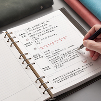 b5 SOFT LEATHER CORNELL NOTEBOOK 5r Memory Act High efficiency Notebook a4 Thinking guide Notebook Notebook LOOSE-LEAF PAPER LOOSE-LEAF TILTABLE CORE DETACHABLE LARGE CAPACITY NINE-HOLE LIVE PAGE CLIP HOUSING