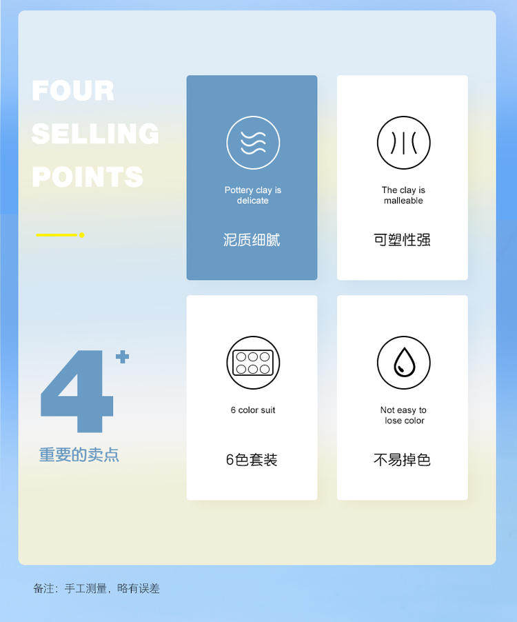 Пластилин 蒙玛特彩泥儿童橡皮泥幼儿超轻食品无味级幼儿园粘土宝宝轻泥黏土