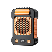 Hung Waist Fan Carry-on portable clip waist heat stroke Heatstroke Cooler high temperature Job room Outdoor welders Charge fans gale-force hanging neck Neck Girdle Summer Kitchen refrigeration Air conditioning Fan 1307B