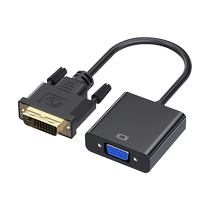 DVI to VGA adapter 24 1 interface cable 1080P HD cable converter notebook graphics card 1307T