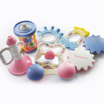 Baby Hands Rattle Toy Gift Box Suit South Korea Imported Newborn Baby Hand Bell Toy Tooth Bite