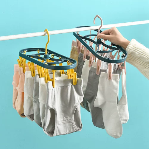 Ветрозащитная вешалка для одежды Iron Islands с 12 зажимами