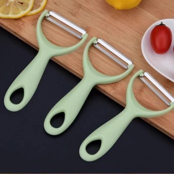 2 Peeling Knives, Kitchen Household Multifunctional Stainless Steel Peeling Tool, Fruit Knife, Peeling Knife, Melon Peeler