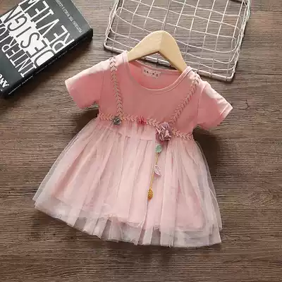 Chen Dashu L mother custom girl dress Summer 2020 summer dress little girl princess dress girl baby skirt foreign pie