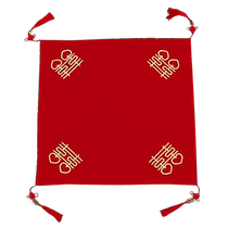 Red Hijab Wedding Chinese Xiuhe Clothes Covered Head Turban Bride Hijab Hijab Hijab High-end Embroidered Wedding Supplies