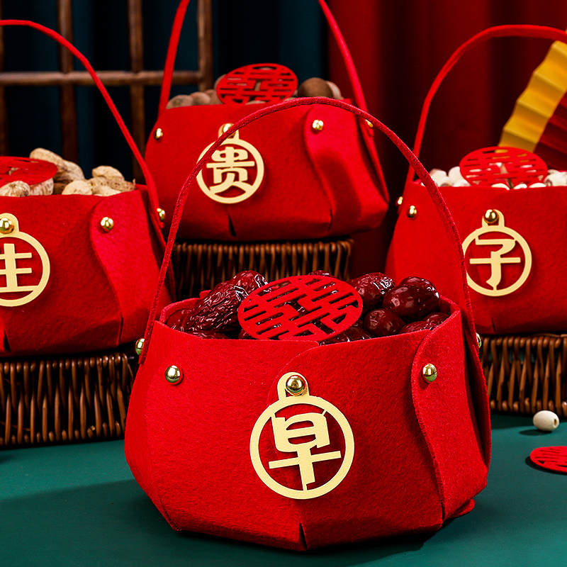 Early birth Guiko Press Bed Swing with hand basket Wedding House Arrangement Dried Fruit Combinations Suit Wedding Bunk Bed Children and grandchildren Barrel Moulds-Taobao