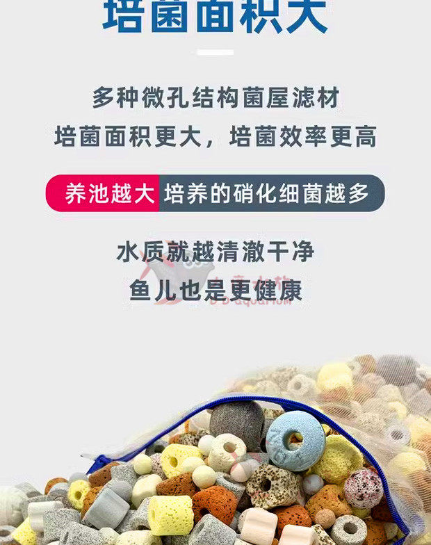 Фильтровальный материал 鱼池过滤材料细菌屋陶瓷环火山石珊瑚骨水族箱水族过滤棉大包滤材