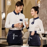 京橙 Белый комбинезон официанта для женщин в отелях, западных ресторанах, кофе, чай с молоком, пирожные, летние гостиничные летние короткие рукава