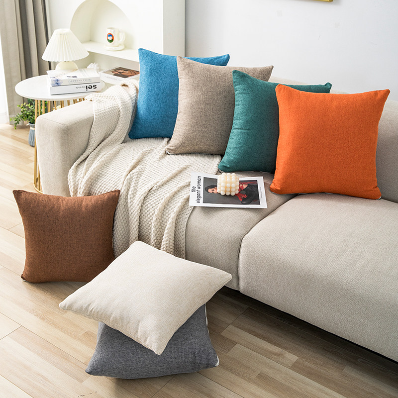 Sofa Holding Pillow Cover All Season Universal 45 X 45 Square Custom Ins Wind 60 x 60 without Core Rectangular Light Extravagant-Taobao